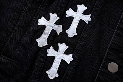 【Chrome Hearts】クロムハーツ 新しい刺繍デニムジャケット【即日出荷】