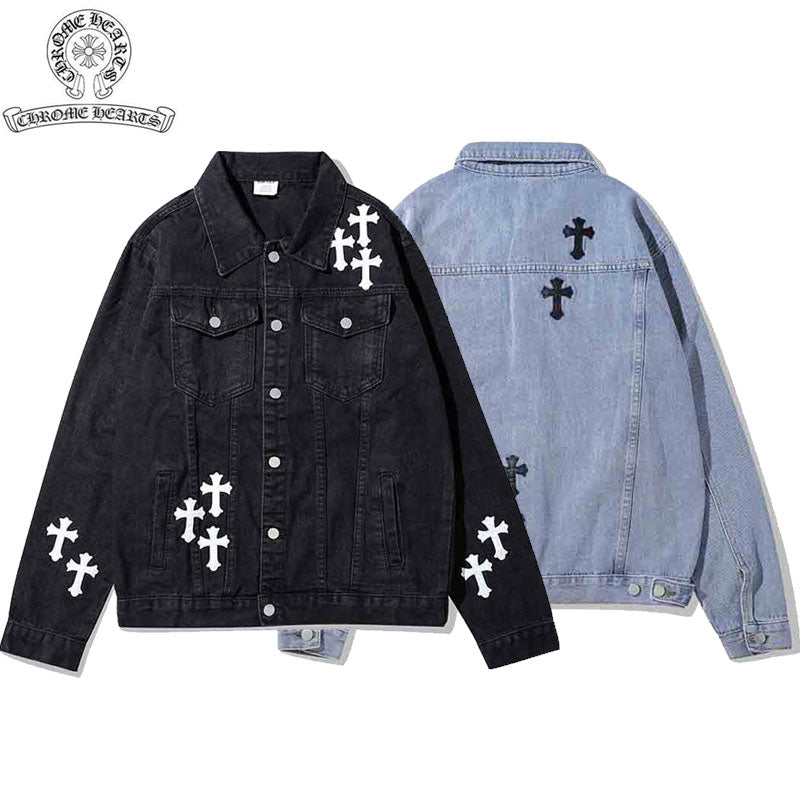 【Chrome Hearts】クロムハーツ 新しい刺繍デニムジャケット【即日出荷】