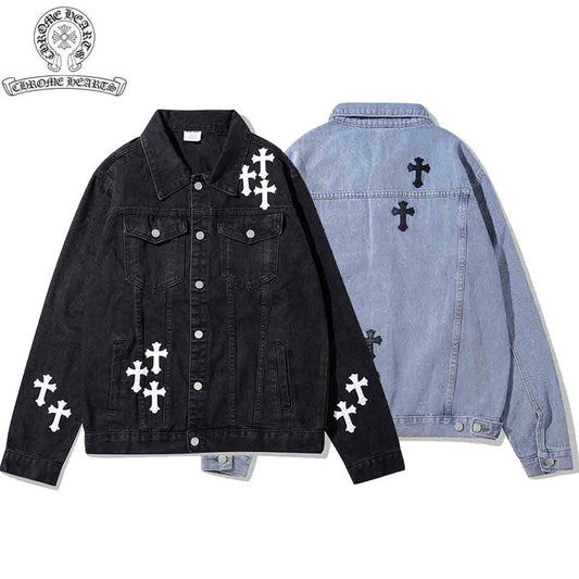 【Chrome Hearts】クロムハーツ 新しい刺繍デニムジャケット【即日出荷】