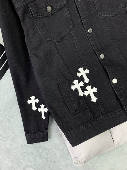 【Chrome Hearts】クロムハーツ 新しい刺繍デニムジャケット【即日出荷】