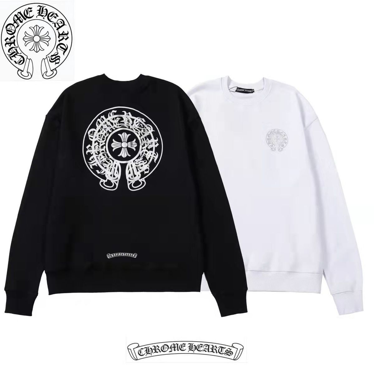 【Chrome Hearts】クロムハーツ ダブルシャドウプリントスウェットシャツ ご好評に付き再入荷！